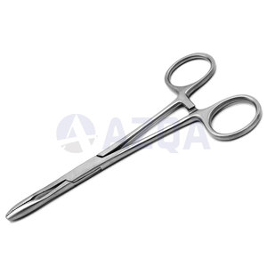 คีมจับสำลีทางทันตกรรม ยี่ห้อ Dental Maier Gross ทำจากสแตนเลส ปลายหยัก มีแบบตรงและแบบโค้งให้เลือก - Product Image 3