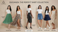 Jupe plissée en jean délavé pour femme, longueur cheville, respirante, naturelle, décontractée, de haute qualité, vente en gros