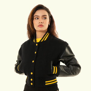 Chaquetas Cortas Acolchadas de Alta Calidad, Transpirables y Ecológicas para Mujer, Estilo Universitario, Deportivas de Béisbol - Product Image 3