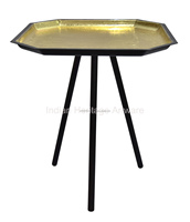 Table basse moderne en fer métallique IHA blanc brillant, mobilier de salon de haute qualité, décoration intérieure