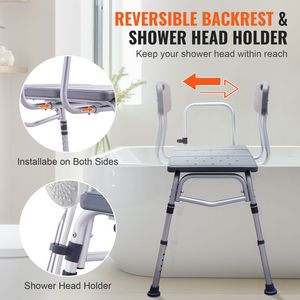 Sgabello da Doccia Robusto e Leggero per Adulti e Anziani, Regolabile, Antiscivolo per Vasca da Bagno, per Persone con Disabilità - Product Image 6