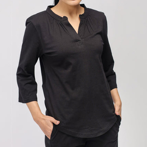 Ropa de estar por casa para mujer de buena calidad, 100% algodón, al mejor precio, estilo deportivo, conjunto de manga tres cuartos para mujer - Product Image 2