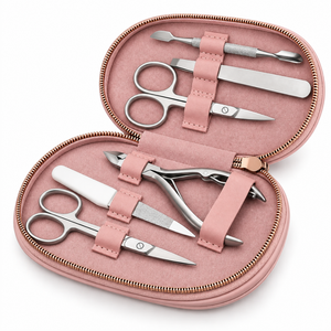 MANAN INSTRUMENTS - Juego de Cortaúñas Profesional de Acero Inoxidable de Lujo, 6 en 1, Estuche Portátil de Estilo Clásico para Adultos - Product Image 5