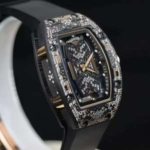 Montre automatique pour homme JP Factory Fashion Starry Dial Diamond, acier inoxydable, verre saphir, haute qualité, style sport, bracelet en caoutchouc - Product Image 2