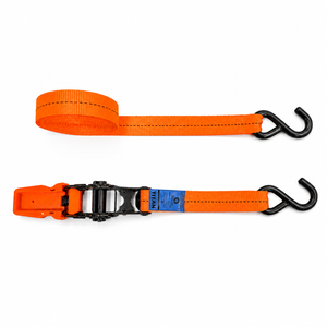 25mm Ratchet Tie Down Strap 800kg <b>S</b> <b>Hooks</b> High Tenacity Polyester Webbing CE Certified for Light Duty Cargo Equipment Transport - Product Image 6