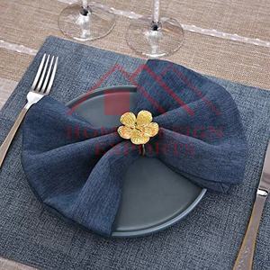 Rond de serviette à fleurs en métal Rond de serviette décoratif pour table d'hôtel et de restaurant Dernier arrivage Vente en gros Rond de serviette fantaisie Best-seller - Product Image 5