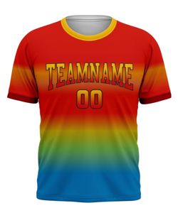 Jersey Deportivo Personalizado OEM con Cuello Redondo Degradado – Uniforme de Equipo con Impresión por Sublimación y Tela de Secado Rápido - Product Image 3
