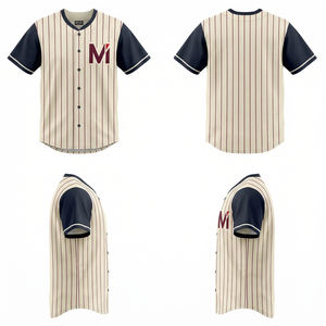Jersey de Béisbol Sublimado con Nuevo Diseño 2026, Uniforme Deportivo Personalizado con Botones Completos, Venta al Por Mayor, Transpirable y de Secado Rápido - Product Image 6