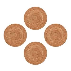 Juegos de posavasos de madera cuadrados y redondos, juegos de regalo con impresión de logotipo personalizado, manteles y almohadillas para mesa, juegos de posavasos ecológicos a precio económico. - Product Image 3