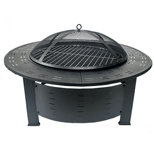 Brasero Redondo para Exteriores con Parrilla de Carbón sin Humo, Juego Completo para Té, Barbacoa, Cocina, Patio, Calefacción, Leña - Product Image 1