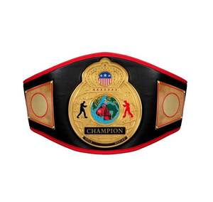 Cinturones de Campeonato de MMA IBO World 2026 Personalizados de Alta Demanda al por Mayor, Color Personalizable, Logotipo Frontal, Material de Correa de Cuero, Zinc y Latón - Product Image 2