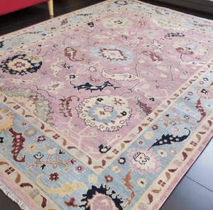 Tapis en laine vintage noué à la main |   Tapis d'appoint oriental persan traditionnel |   Tapis de décoration d'intérieur luxueux à motifs floraux pour salon et chambre - Product Image 1