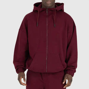 Sudadera con Capucha y Cremallera para Hombre, de Felpa de Algodón Bordada de Alta Calidad, con Opciones Personalizables - Product Image 1