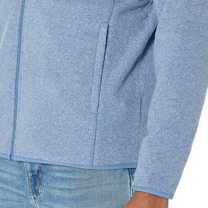 Sudadera con capucha de algodón para hombre, estilo urbano, con cremallera, color liso, personalizable con logo, novedad 2026, superventas - Product Image 3