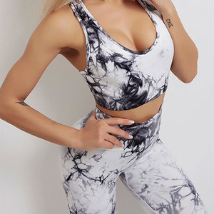 Ensemble de yoga pour femmes de haute qualité, personnalisable, à bas prix, extensible, couleur unie - Product Image 6