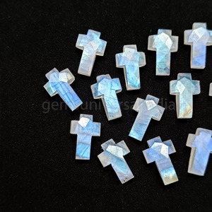 Piedra de luna arcoíris natural brillante tallada a mano de 15 mm, gema suelta para fabricación de joyas, precio al por mayor, a granel - Product Image 6