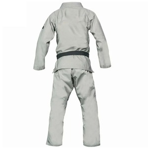 Kimono de BJJ gris pour homme, 100% coton, uniforme d'arts martiaux durable, coupe régulière, taille adulte - Product Image 2