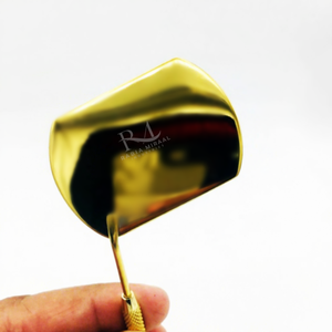 <b>Square</b> Shape Eyelash Extension <b>Mirror</b> Custom Logo And Gold plasma Coated Color And Diamond grip Handle Lash <b>mirror</b> - Product Image 5