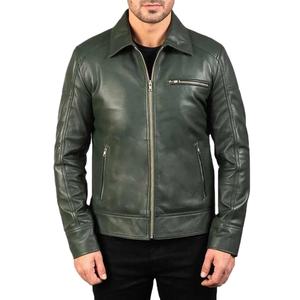 2026 New Trending High Quality Custom Made Wholesale Men's Genuine <b>Cow</b> Skin Leather Winter Motorcycle Jacket Made in HI 2026 - Product Image 4