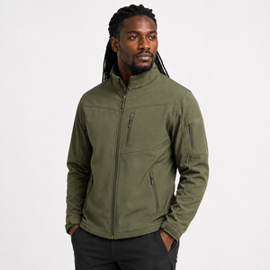 Veste d'hiver nouvelle, veste softshell personnalisée, vêtements de travail d'hiver pour hommes, coupe-vent, imperméable, polaire, fermeture éclair, veste softshell. - Product Image 5