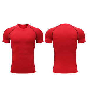 T-shirt de compression personnalisé à séchage rapide, sous-vêtement technique pour la gym, le sport, l'entraînement et le fitness, coupe ajustée pour homme - Product Image 1