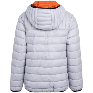 Chaqueta acolchada de lona gruesa y cálida para hombre, talla grande, con logo personalizado, para uso casual. - Product Image 4