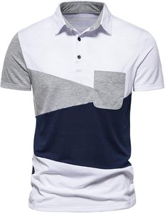 Camisas de Hombre al por Mayor de Alta Calidad, Tejido de Punto Sólido, Casual, Transpirable, Tallas Grandes, Logotipo Bordado Personalizado - Product Image 4