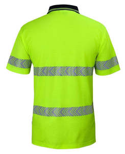 Nouveau design, chemises de sécurité personnalisées, polo haute visibilité, t-shirt réfléchissant en plusieurs couleurs unies, prix bas - Product Image 5