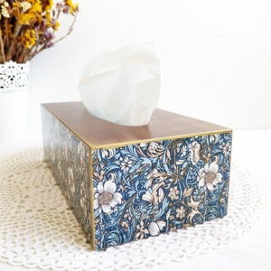 Caja de pañuelos de madera con estampado de cristal, caja de pañuelos espiritual de madera con estampado para almacenamiento de piedras curativas, estuche mayorista - Product Image 3