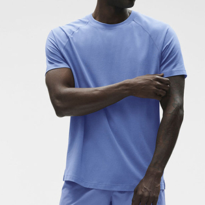 T-shirt personnalisé pour homme 100% coton, col rond, couleur unie, décontracté, manches courtes, qualité supérieure - Product Image 1