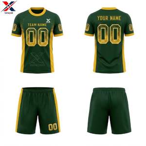 Camiseta de Fútbol Avanzada 100% Poliéster de Secado Rápido con Estampado, Cuello en V, Tirantes Ajustables, Manga Corta, Unisex para Adultos, Venta al Por Mayor - Product Image 1