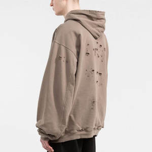 Sweat-shirts pour hommes fabriqués au Pakistan, style décontracté, hiver, coton mélangé, imprimés, effet vieilli. - Product Image 4