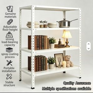 Étagère de rangement robuste en acier profilé, unité d'étagérage métallique multi-niveaux pour entrepôt et maison, organisateur de présentation - Product Image 3