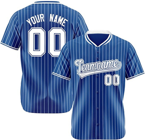 Maillot de baseball pas cher, broderie personnalisée, logo, sublimation, design à bandes, maillot de baseball pour hommes, design personnalisé, prix de gros, OEM - Product Image 4