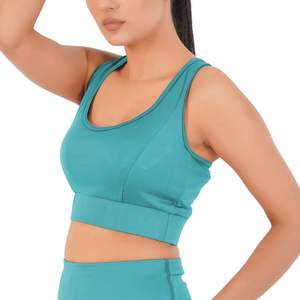 Soutien-gorge de sport sans couture personnalisé pour femme, maintien élevé, respirant, séchage rapide, pour entraînement, gym, yoga, vêtements de fitness OEM ODM - Product Image 4
