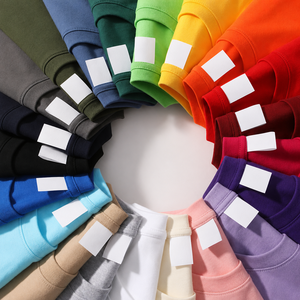 T-shirt en coton 100% pur pour homme, taille plus, logo personnalisé, motif uni, personnalisable, t-shirt ordinaire en provenance du Bangladesh - Product Image 1