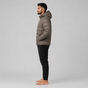 Doudoune d'hiver personnalisée brillante pour homme, décontractée, en duvet, grande taille, à capuche - Product Image 6