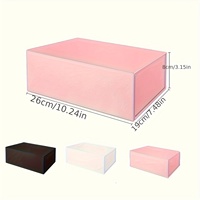 Boîte cadeau pliable magnétique personnalisée rose, boîte rigide en papier pliable pour cosmétiques, vêtements, chaussures, emballages