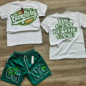 ชุดเสื้อยืดและกางเกงขาสั้นพิมพ์ลายแฟชั่นสุดฮิต ขายออนไลน์ สินค้ามาใหม่ ผลิตจากผ้าฝ้ายคุณภาพสูง - Product Image 5