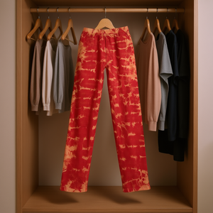 Cintres faits main en coton pour pantalons et jupes, design rail pour une organisation pratique - Product Image 3