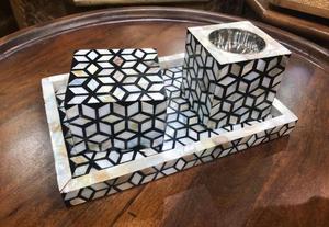 Ensemble de cadeaux du Ramadan : Mubkhar Bakhoor religieux fait main de qualité supérieure avec incrustations, parfum Océan Coriandre, encens indien en bâtonnets, Édition Unie - Product Image 2