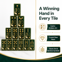 Tuiles de Mahjong gravées, durables, artistiques et exquises, conçues pour les passionnés de Mahjong dédiés