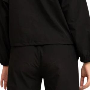Blouson bomber noir pour femme, manches longues, fermeture éclair sur le devant, tricoté, imperméable, séchage rapide, empiècements contrastants, léger, cordon de serrage - Product Image 5