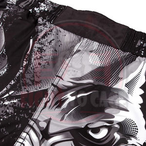 Shorts d'entraînement de boxe et MMA personnalisés avec votre logo, en polyester 100 % extensible, pour arts martiaux – Vente en gros - Product Image 5