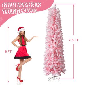 Albero di Natale Artificiale a Matita con Effetto Neve, 300 cm, Non Illuminato - 641 Bran - Product Image 2