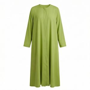 Nuevo Diseño de Abaya Personalizada en Color, Abaya de Seda Chifón de Doble Cara, Ropa Islámica, Vestido Musulmán Elegante para Mujer - Product Image 1