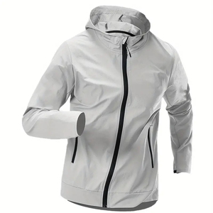 Veste coupe-vent de course premium, veste de sport résistante à l'eau, veste de pluie imperméable au design personnalisé - Product Image 1