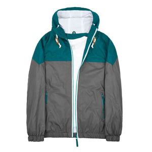 Wholesale Men <b>Waterproof</b> Windbreaker <b>Jacket</b> Lightweight Outdoor Hooded Sportswear Two Tone Patchwork Casual Zip Up Coat Custom - Product Image 1