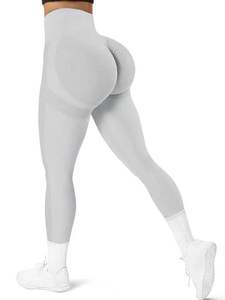 Custom Fitness Sports V Shaped Cut High Waist Yoga Pants with <b>Pockets</b> Side Women Warm Pilates <b>Leggings</b> Spandex/Nylon Quick Dry - Product Image 3