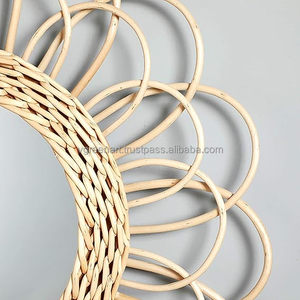Nouvel article en gros 2022 authentique artisanat rotin bambou miroir décor à la maison de haute qualité Bali indonésie Style pour salon - Product Image 6